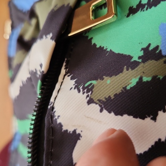 DVF zebra pattern crossbody green blue black white purse Diane Von Furstenberg - Picture 13 of 13